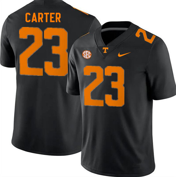 Men #23 Boo Carter Tennessee Volunteers College Football Jerseys Stitched-Black